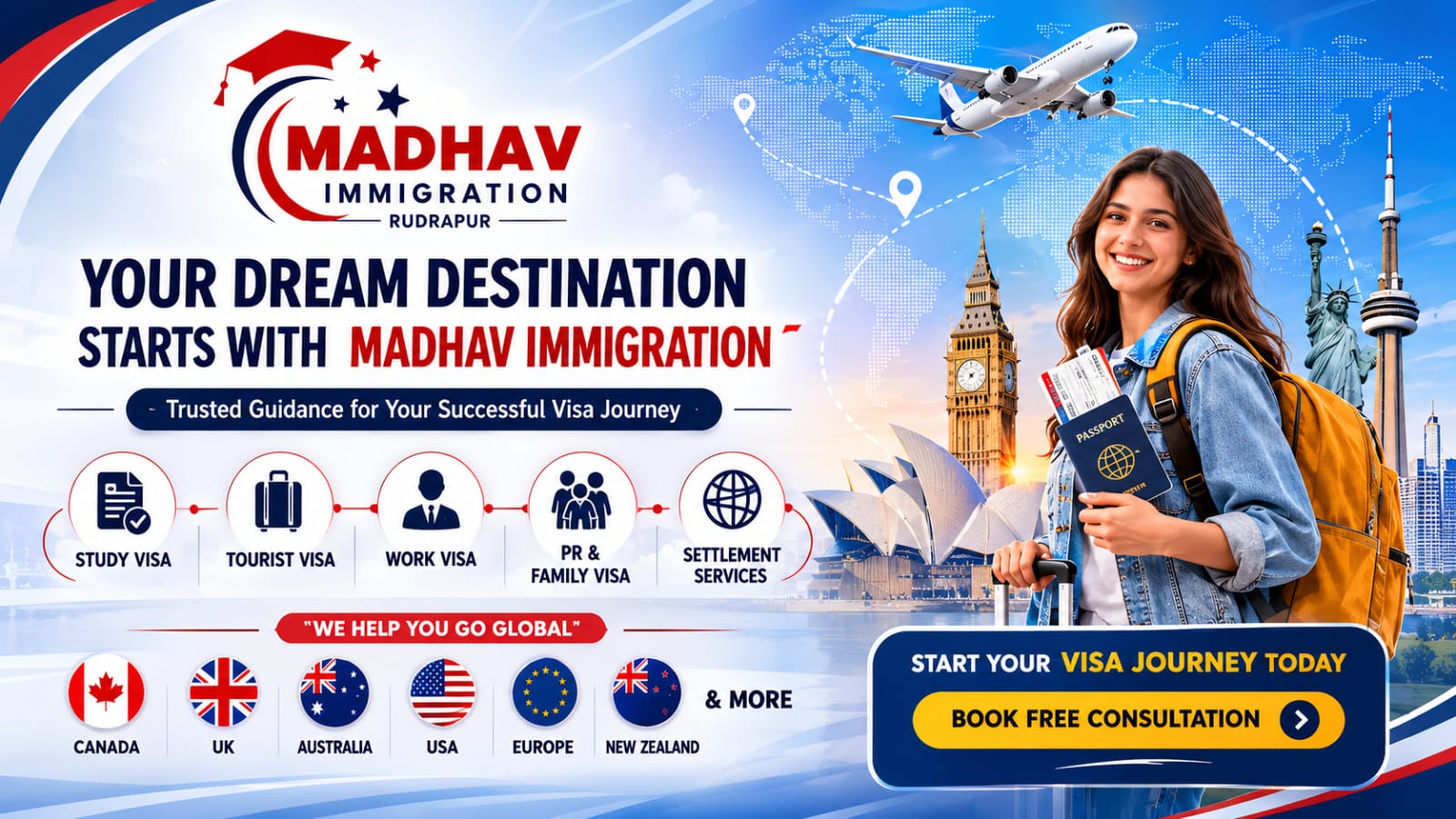 Your Dream Destination Starts With Madhav Immigration